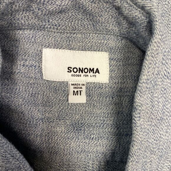SOMOMA solid flannel in light blue - Picture 3 of 4